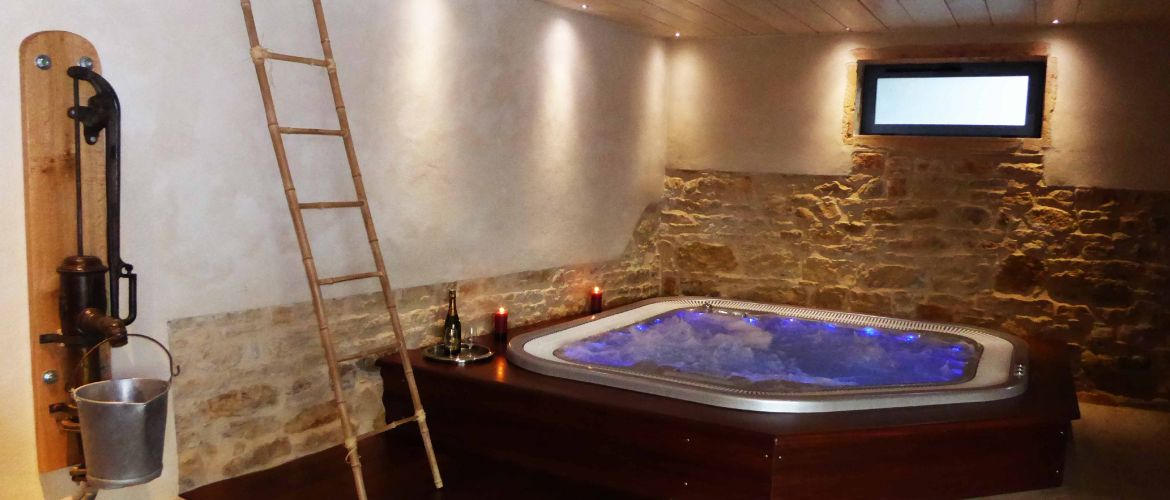 Spa haut-de-gamme avec jacuzzi et sauna près de Lyon